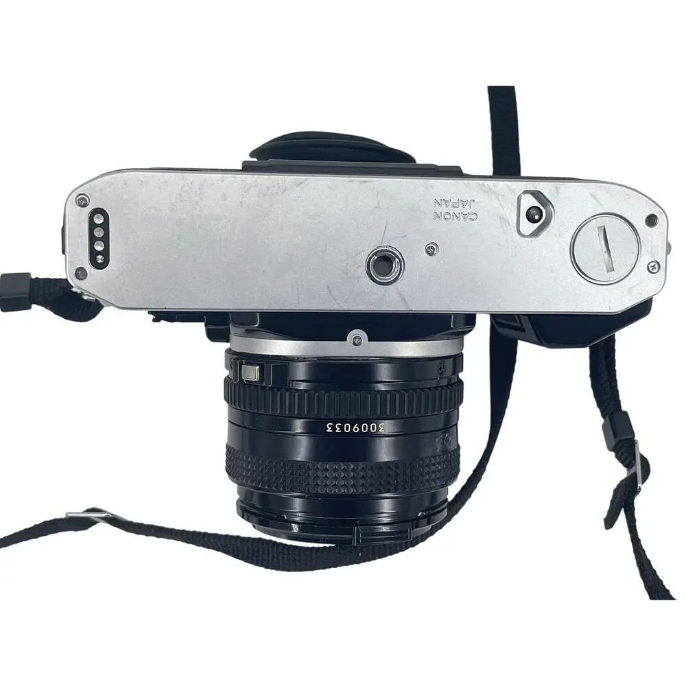 Canon AE-1 Program 35mm SLR Film Camera w/ Canon FD 50mm f/1.8 Lens Japan